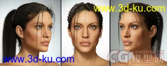 3D打印模型Angelina Jolie Model 3ds Max的图片