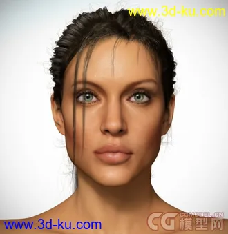 3D打印模型Angelina Jolie Model 3ds Max的图片
