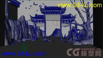 3D打印模型maya场景的图片
