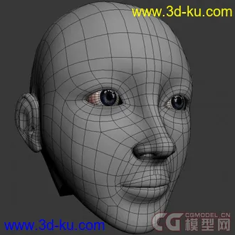 3D打印模型美女头的图片