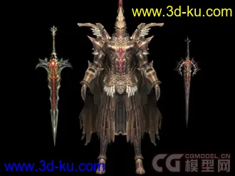 游戏人物模型 带骨骼 动作 自己联系弄的 多多指教的图片