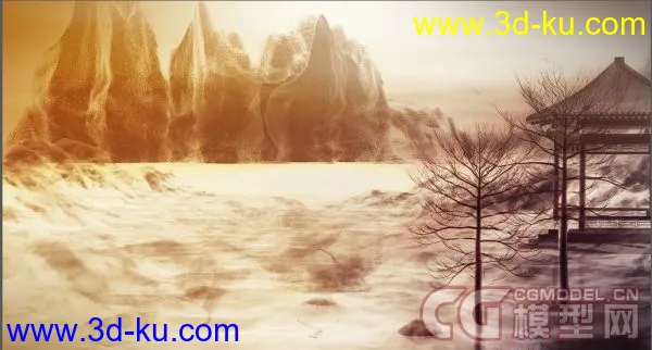 水墨场景动画模型的图片2