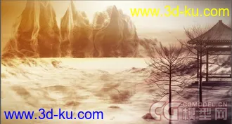 3D打印模型水墨场景动画的图片