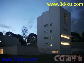 3D打印模型Full Exterior Building - 3ds - Max - obj - fbx的图片