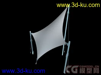 张拉膜室外模型的图片