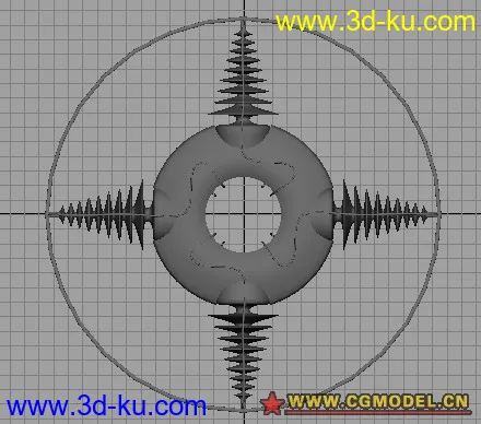 学习建模中的作品（飞行器）模型的图片2