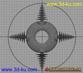 3D打印模型学习建模中的作品（飞行器）的图片