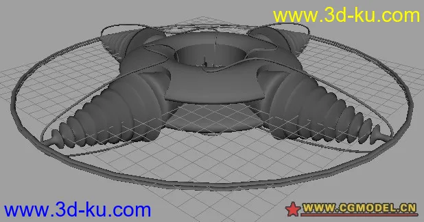 学习建模中的作品（飞行器）模型的图片3