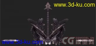 3D打印模型一个游戏的角色  女性角色 带双武器！【精】的图片