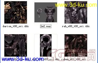 3D打印模型一个游戏的角色  女性角色 带双武器！【精】的图片