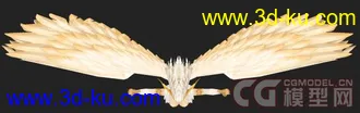 一个游戏模型  有翅膀的美女天使 3ds max9.0版本 带贴图【精】的图片