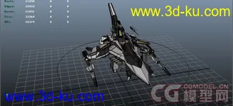 3D打印模型原创爆裂战机、带机械动画的图片