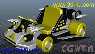 3D打印模型卡丁车的图片