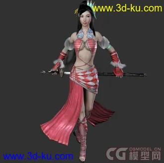 3D打印模型一个绑定好的角色的图片