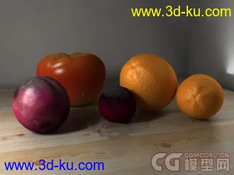 3D打印模型真实的水果（MentalRay）的图片