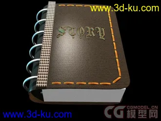 3D打印模型书 用3D做一些UI设计也是可以的的图片