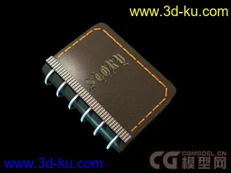 3D打印模型书 用3D做一些UI设计也是可以的的图片