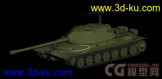 3D打印模型IS-7重型坦克的图片