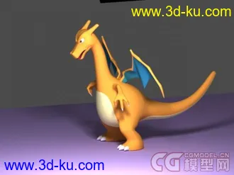 3D打印模型神奇宝贝——喷火龙的图片