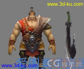 3D打印模型给大家分享一下Q版古代角色赤膊野人的图片