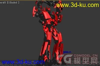 3D打印模型变形金刚变形动画（骨骼加动画+贴图++灯光渲染）的图片