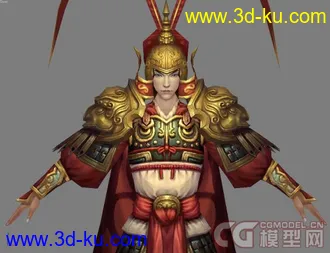 3D打印模型精品CG古装男角色的图片