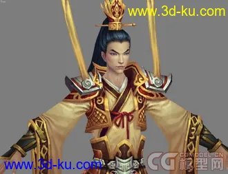 3D打印模型精品CG古装男角色的图片