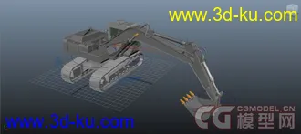 3D打印模型挖土机绑定的图片