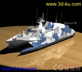 3D打印模型022型隐身导弹艇的图片