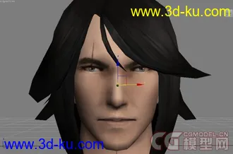 3D打印模型man头像，暑期做的的图片