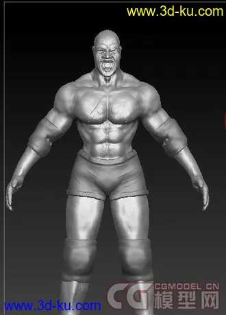 3D打印模型自己做的WWE战神高柏的图片