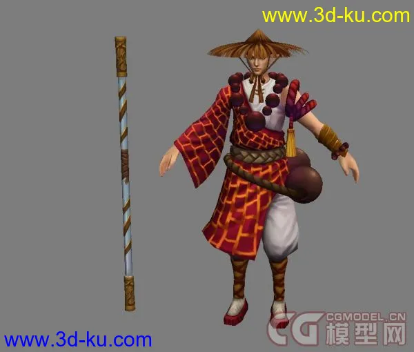 游戏少林人物模型的图片1