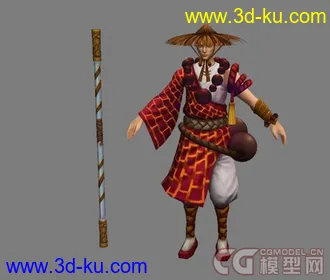 3D打印模型游戏少林人物的图片