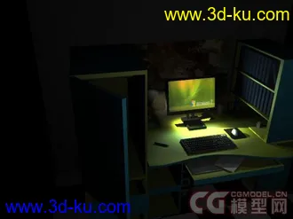 3D打印模型室内（宿舍）的图片