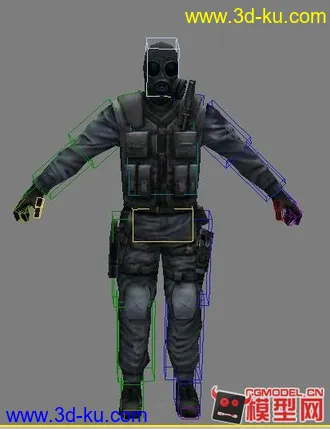 3D打印模型CF 绑定骨骼人物一个的图片