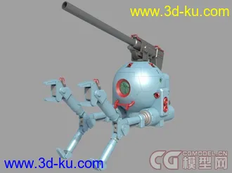 3D打印模型高达 铁球 RB-79-BALL。手工制作高模。的图片