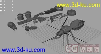 3D打印模型灰烬  机械苍蝇的图片