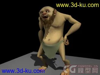 3D打印模型土著人——野人、带绑定的图片