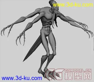 3D打印模型螳螂怪物的图片