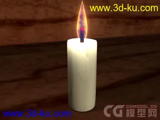 3D打印模型蜡烛（材质练习）的图片