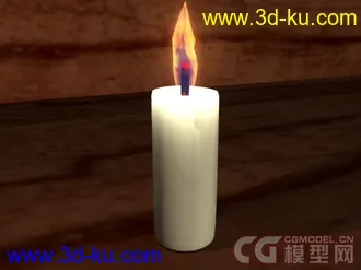 3D打印模型蜡烛（材质练习）的图片