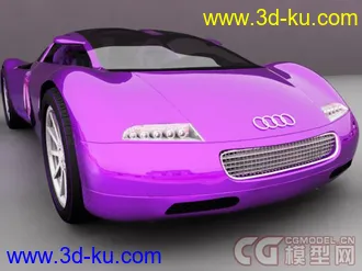 3D打印模型奥迪概念汽车渲染 感觉还不错  一般般的图片