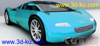 3D打印模型奥迪概念汽车渲染 感觉还不错  一般般的图片