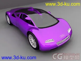 3D打印模型奥迪概念汽车渲染 感觉还不错  一般般的图片