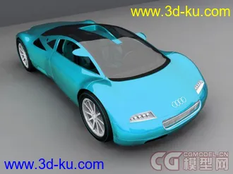 3D打印模型奥迪概念汽车渲染 感觉还不错  一般般的图片