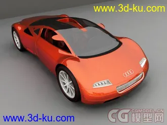 3D打印模型奥迪概念汽车渲染 感觉还不错  一般般的图片