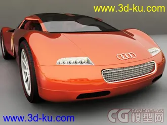 3D打印模型奥迪概念汽车渲染 感觉还不错  一般般的图片