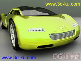 3D打印模型奥迪概念汽车渲染 感觉还不错  一般般的图片