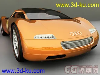 3D打印模型奥迪概念汽车渲染 感觉还不错  一般般的图片