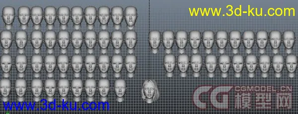 精品，实用！！！人物表情动画全套！！！妹纸的表情哦模型的图片3